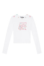 Floral Stamp Slim Fit Tee