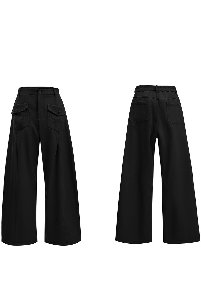 Contrast Stitch Cargo Jeans