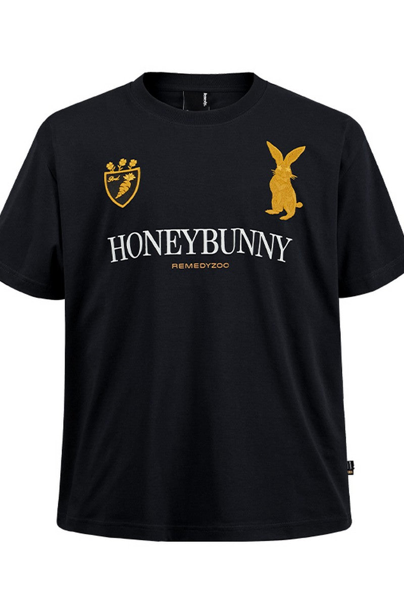 Embroidered Bunny Graphic Tee