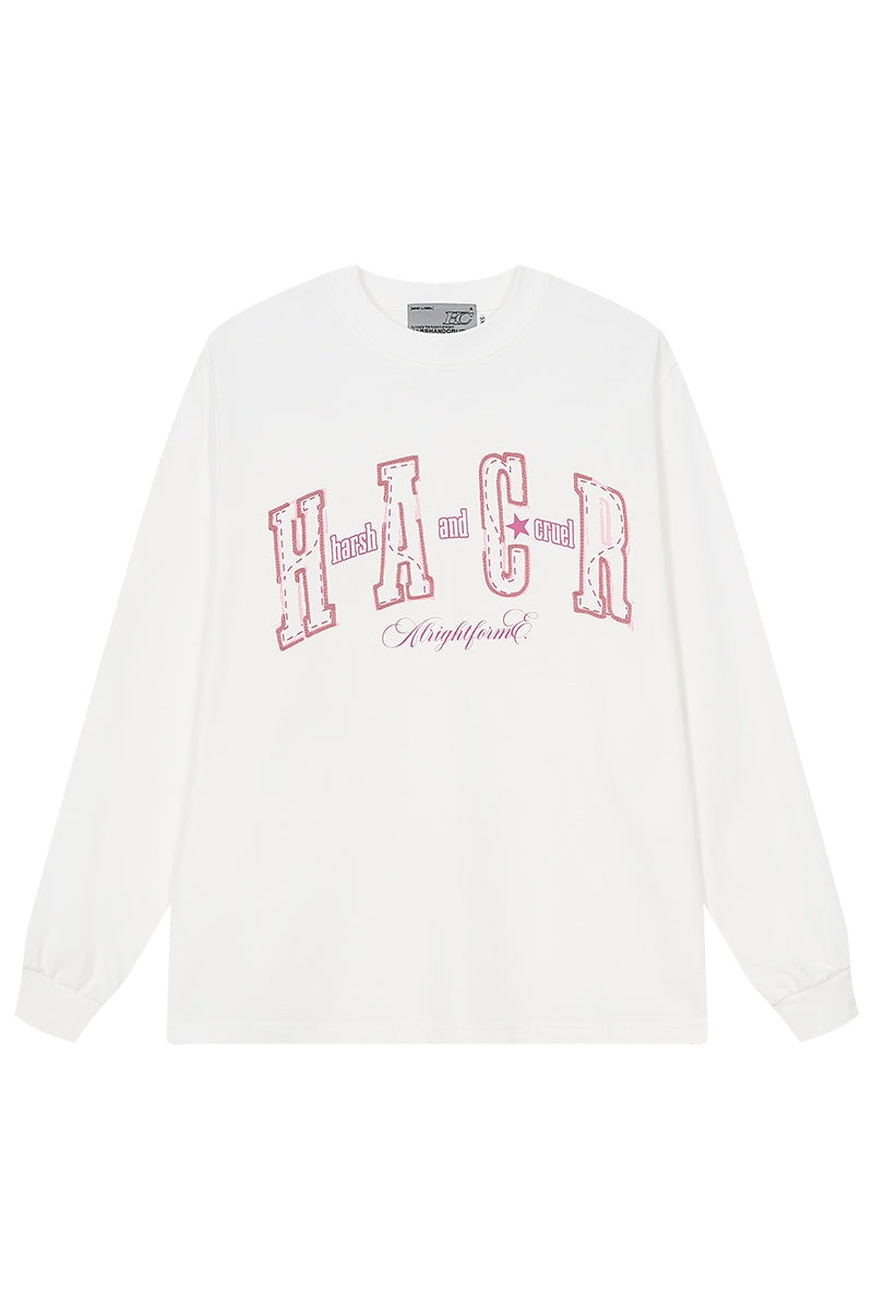 Yarn Logo Embroidered L/S Tee