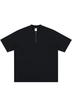 Zip Henley Cotton Tee