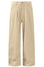 Washed Wide Work Pants