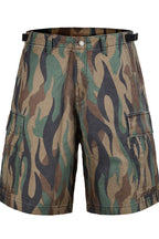 Flame Camo Cargo Shorts