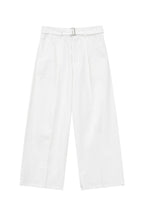 Detachable Belt Wide Leg Trousers