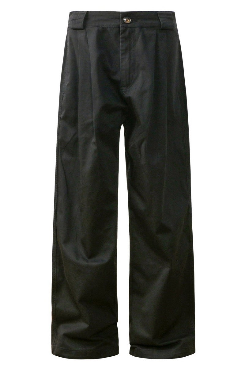 Wrinkled Wide Leg Work Pants