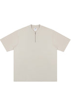 Zip Henley Cotton Tee