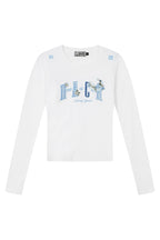 Slim Fit Blue Embroidered Tee