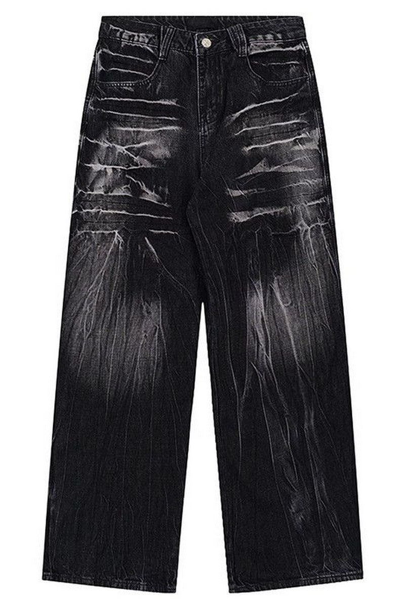 Washed Wide Leg Jeans
