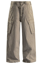 Washed Straight Work Pants