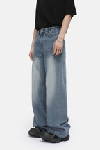 Structured Wide Leg Jeans