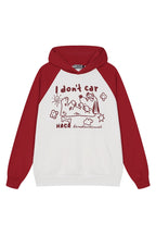 Hand Drawn Dog Raglan Hoodie