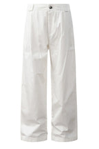 Wrinkled Wide Leg Work Pants