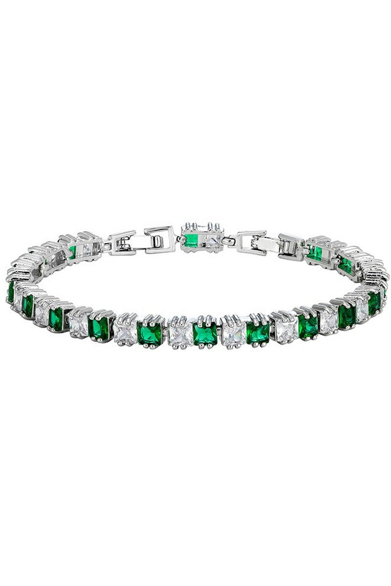 Multicolor Diamond Tennis Bracelet