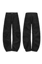 Heart Patch Vintage Straight Jeans