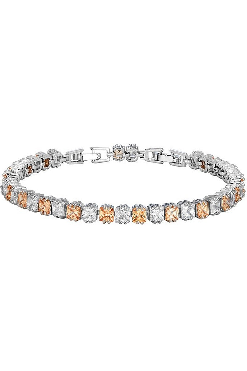 Multicolor Diamond Tennis Bracelet
