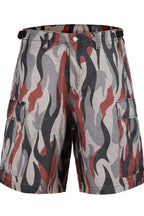 Flame Camo Cargo Shorts