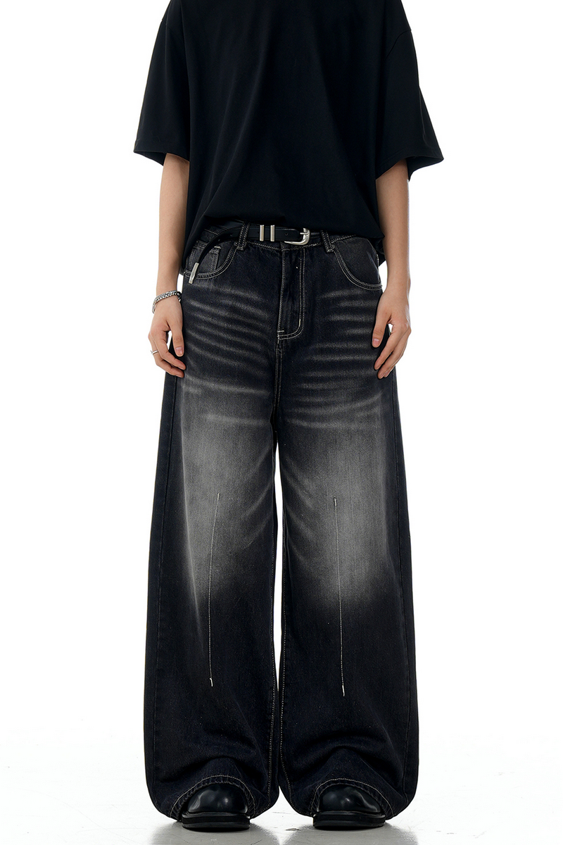 Front Seam Gray Jeans