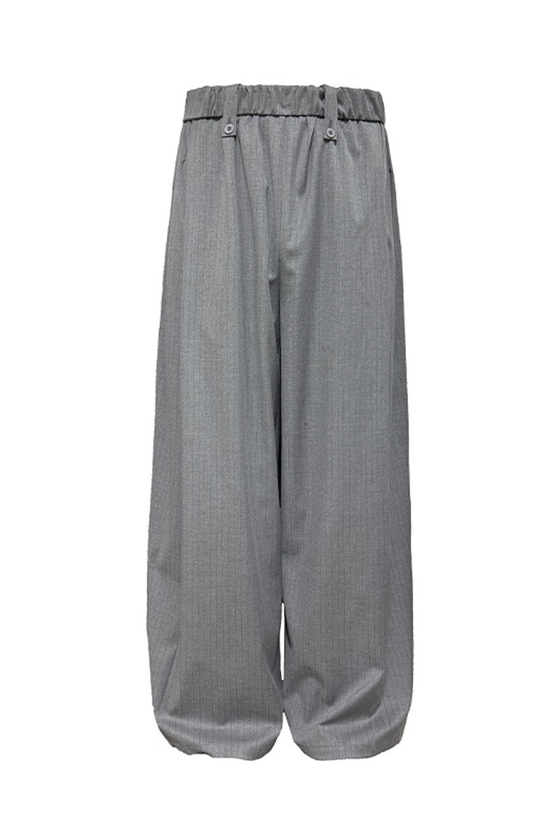 Striped Pleated Waist Pants
