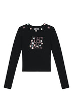 Floral Stamp Slim Fit Tee