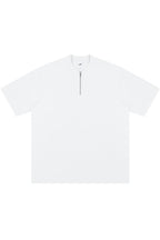 Zip Henley Cotton Tee