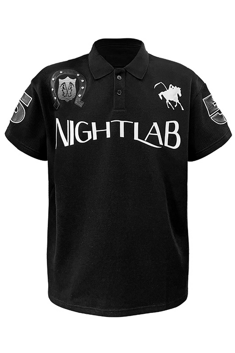 Studded Skull Polo Shirt