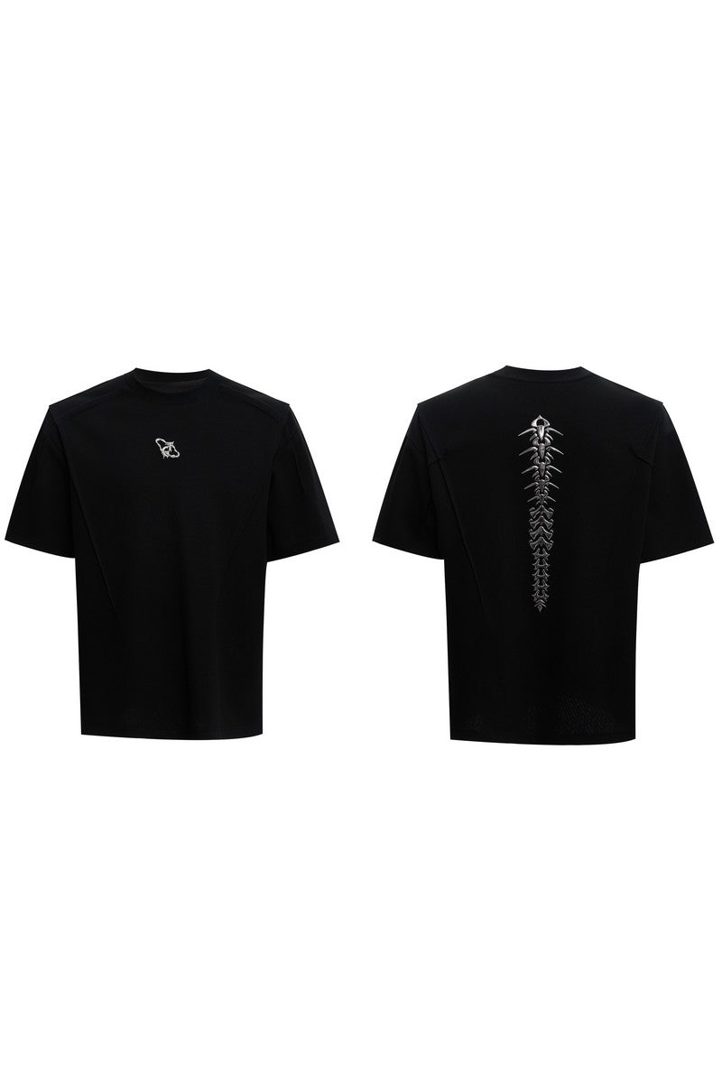 Metal Spine Padded T-Shirt