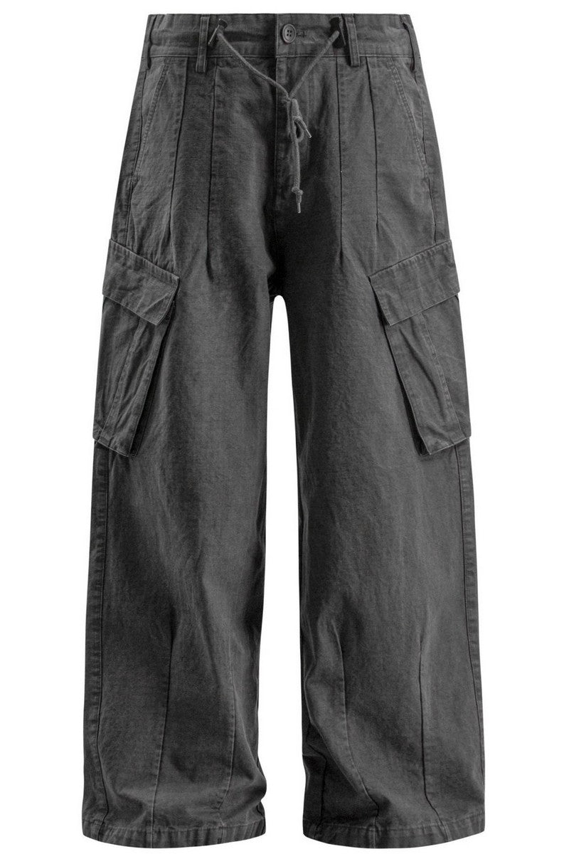 Washed Straight Work Pants