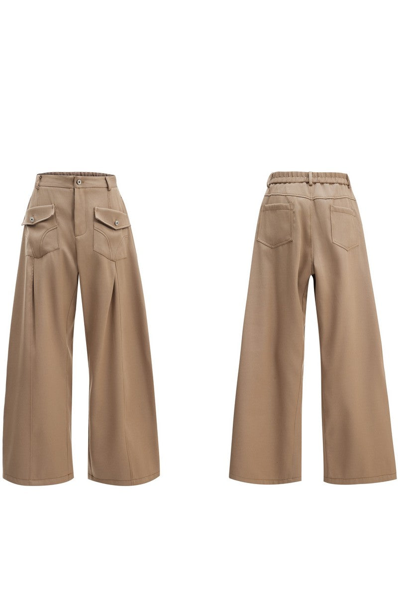 Contrast Stitch Cargo Jeans