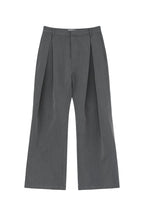A-Line Pleated Wide Leg Trousers