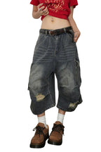 Blue Cargo Jorts