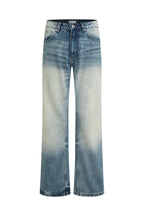 Washed Blue Vintage Straight Jeans