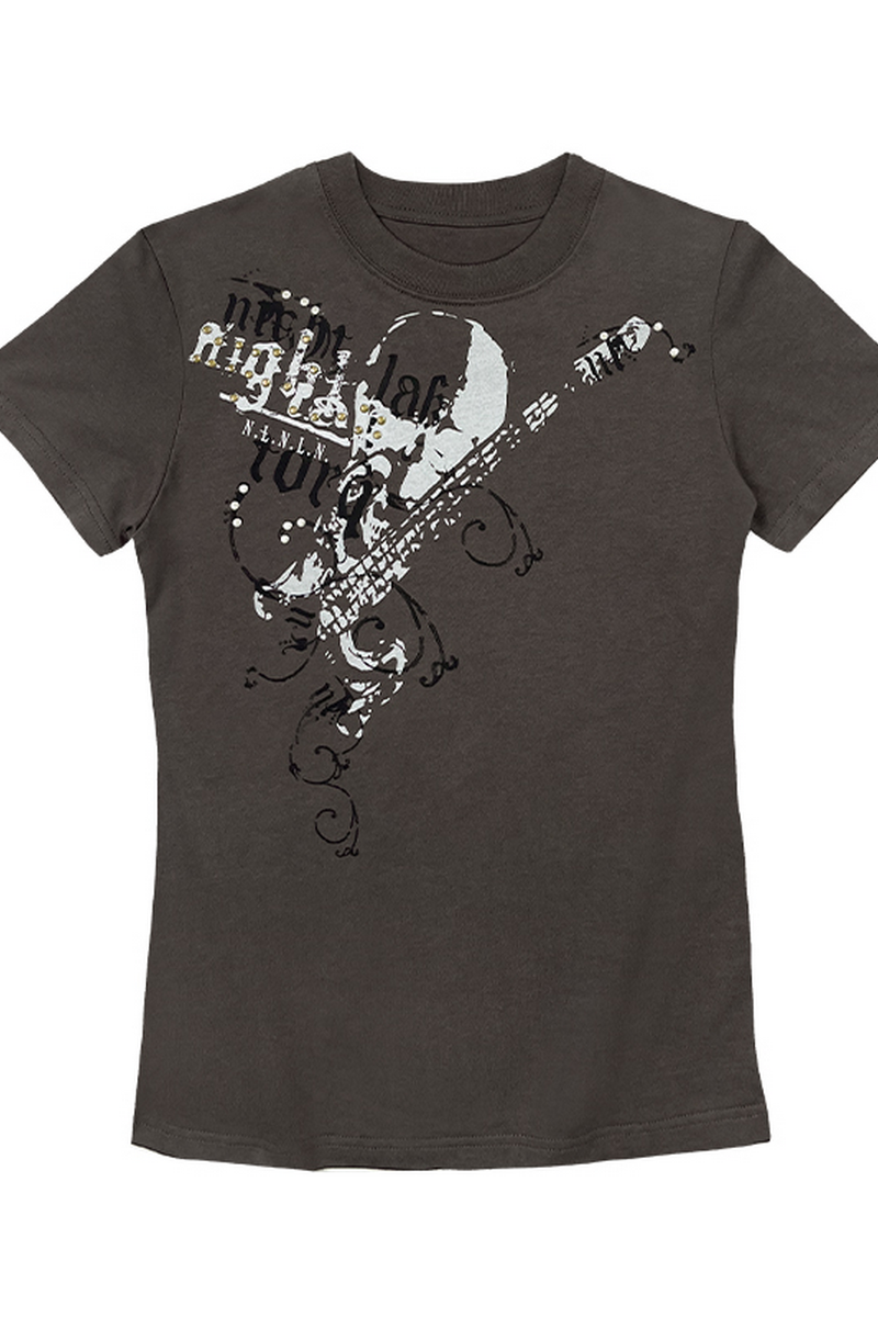 Rock Skull Fitted Tee