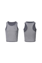 Layered Distressed Fitted Tank