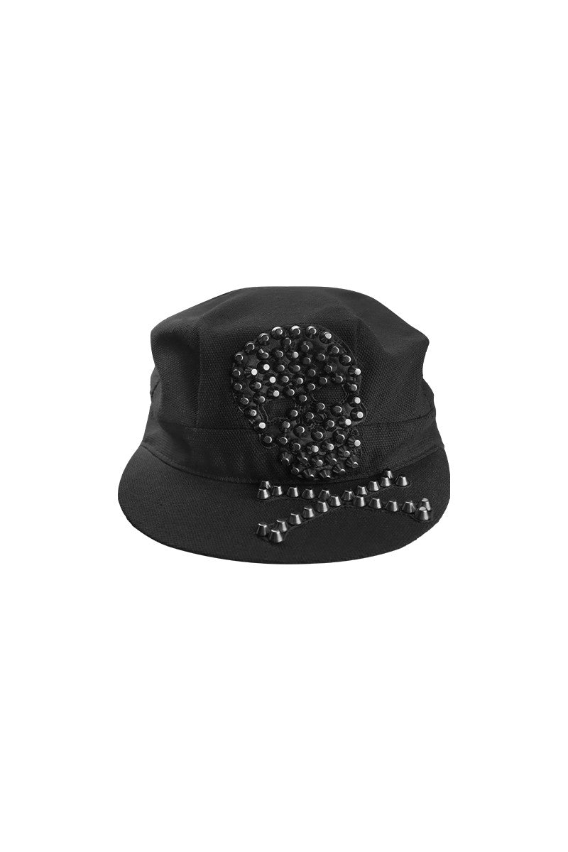 Leopard Canvas Skull Cap