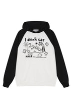 Hand Drawn Dog Raglan Hoodie