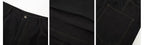Contrast Stitch Pleated Pants — Black, construction details