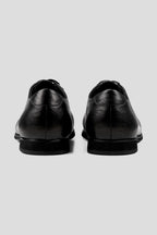 Creased Cowhide Derby Shoes - Black - view 3