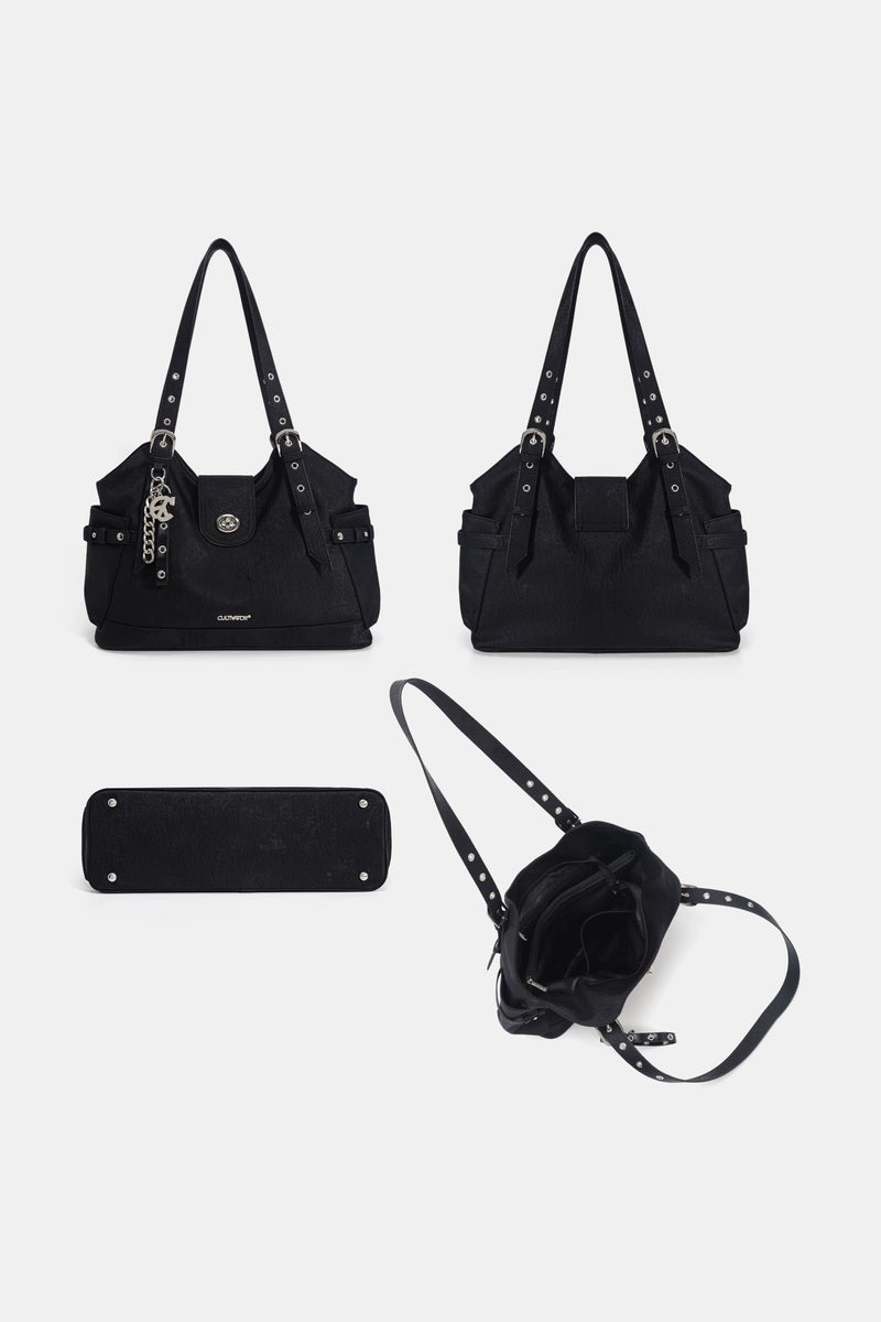 Chain Charm Tote Bag - views