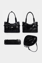 Glossy Croc Tote Bag - views