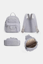 Military Strap Mini Backpack - views