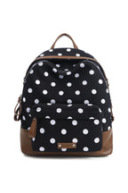 Polka Dot Commuter Backpack - Black