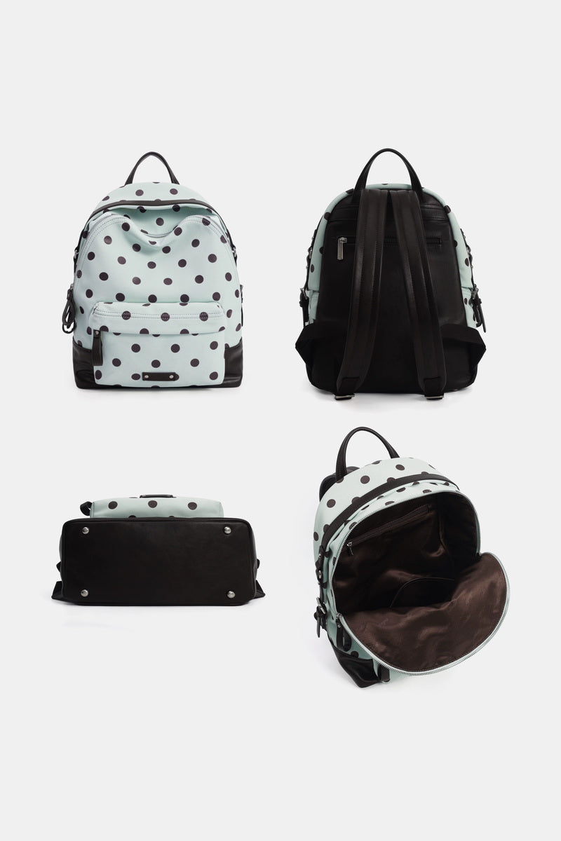Polka Dot Commuter Backpack - views