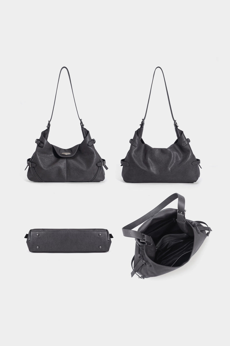 Zip Detail Hobo Bag - views