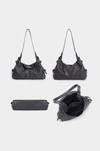 Zip Detail Hobo Bag - views