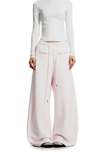 Curved Leg Drawstring Sweatpants – view 1