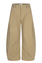 Curved Sorona Blend Trousers – Khaki – front product view