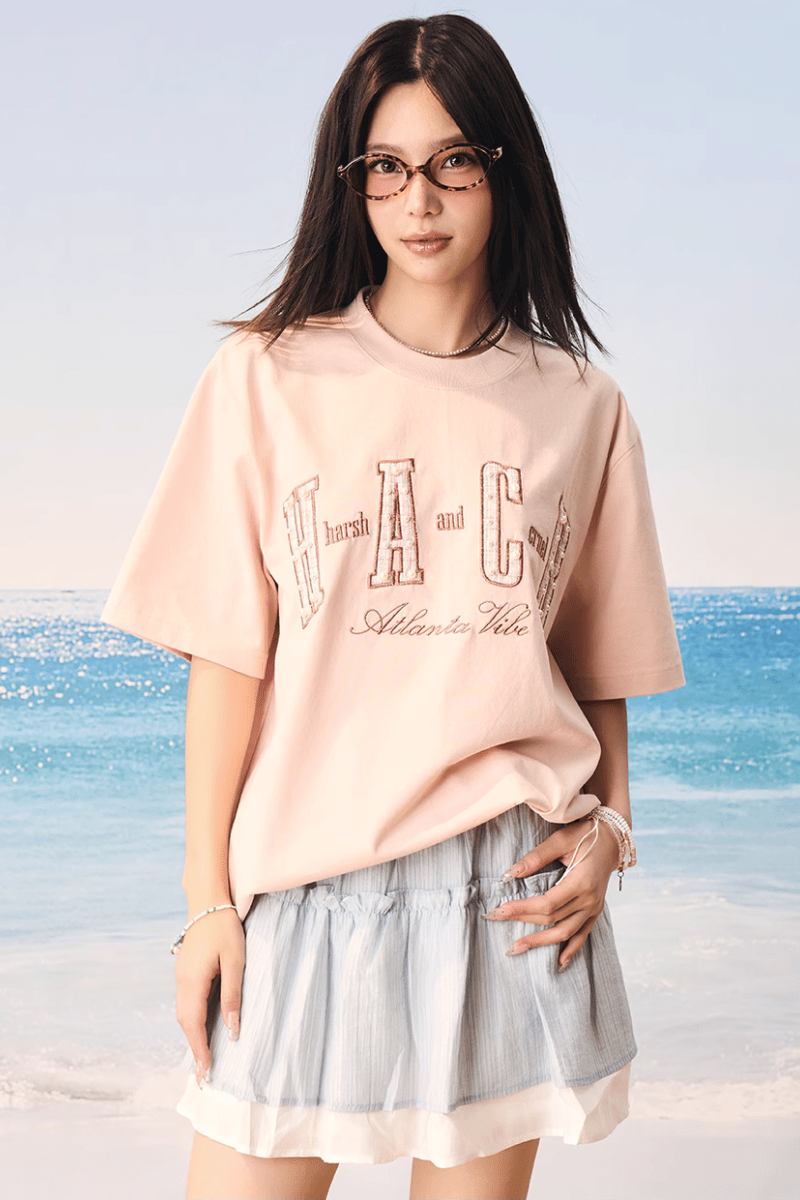 Patch Pearl Loose Fit Tee