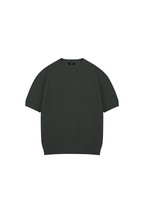 Waffle Knit Crewneck T-Shirt