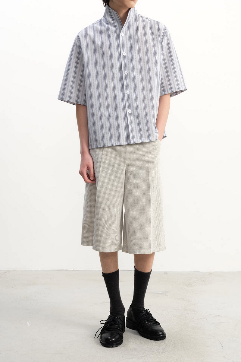 Textured Terry Capri Pants