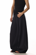 Draped Barrel Leg Pants